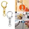Zinc Alloy Metal Blank Keyring Keychain Split Ring Keyfob for Key Rings Women Me