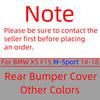 For BMW X5 F15 M 2014-2018 Specific Front & Rear Bumper Towing Hook Cover - Durable Hauling Shell Cap #51118060131 51128062757