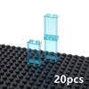 4215 87543 Transparent Panel Glass House MOC City Bricks Parts 1x2 1x4 Window Frame Building Blocks Construction Compatible Toy