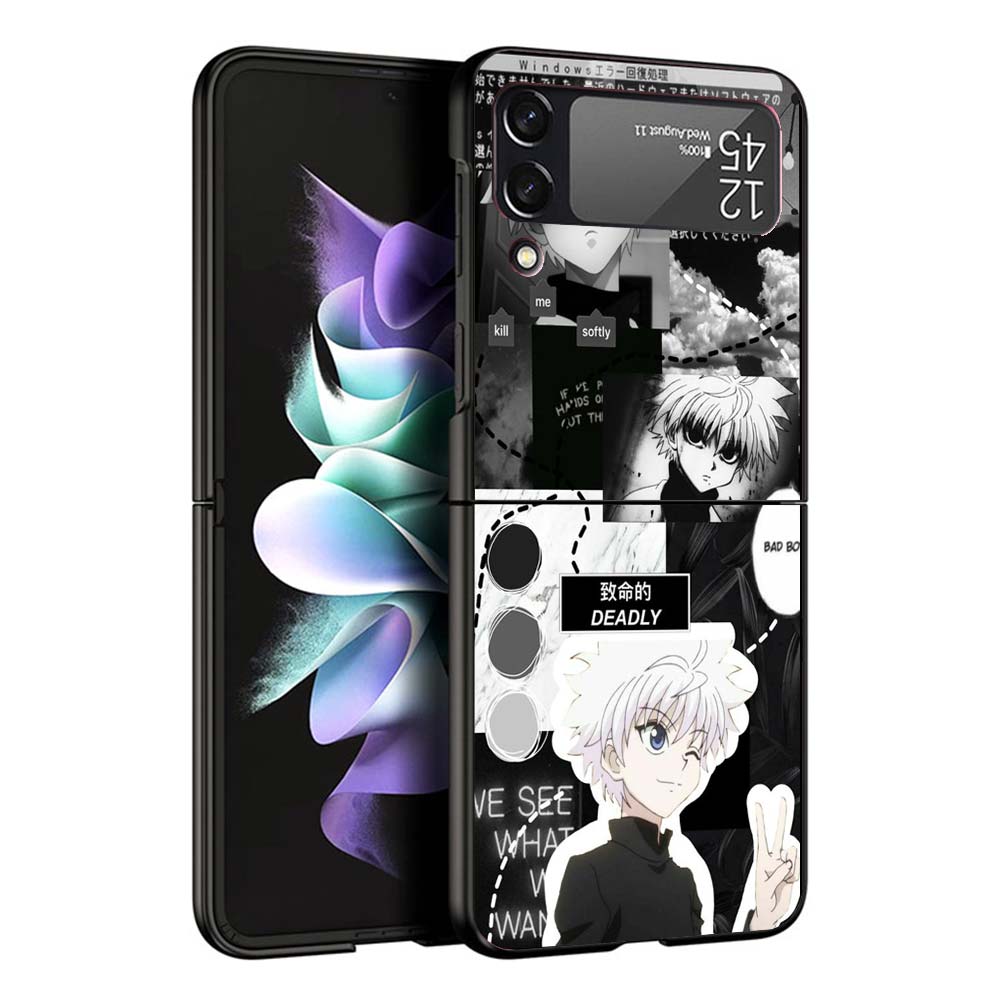HunterX Killua Phone Case For Samsung Galaxy Z Flip7 Flip6 5G Flip5 Flip4 Flip3 ZFlip 7 6 3 4 5 Shockproof Back Cover Galaxy Z F