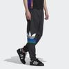 Adidas Originals Trefoil Large Logo Print Contrasting Color Joggers Men Bottoms Black HF5945