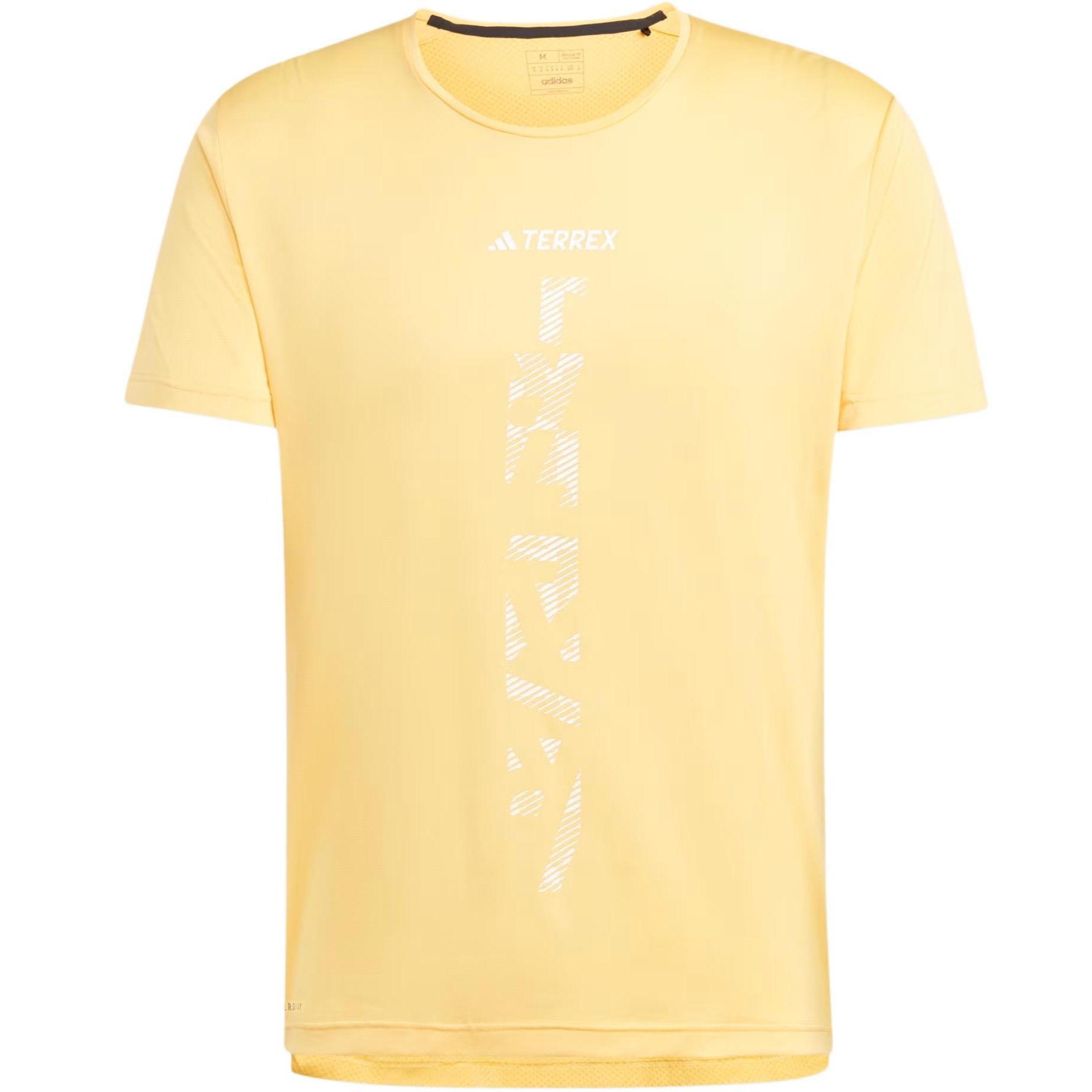 

Adidas Футболка с коротким рукавом и принтом букв, спортивная на открытом воздухе, мужская, желтая IP4816 M