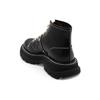 (WMNS) Alexander McQueen Tread Lace Up Boot 'Black Silver' Women's 595469WHQSG1090