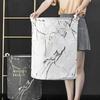 Marbling Laundry Storage Baskets Folding Dirty Clothes Storage Buckets Household Waterproof Sundries Toys Organizer Barrels