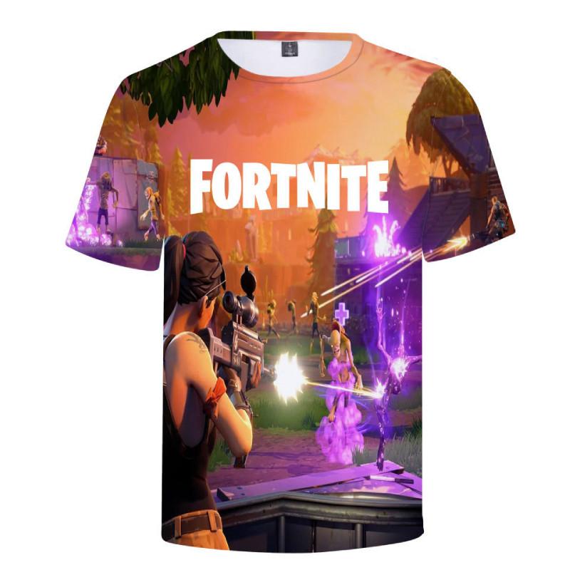 Fortnite T Shirt For Teens With 3d Print Summer Breathable Cotton Tee
