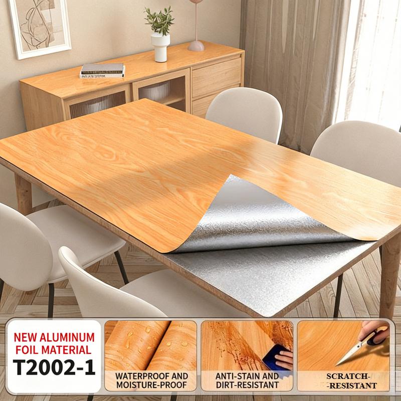 Samolepicí tapeta se vzhledem dřeva, odlepovací a nalepovací, odnímatelná, vodotěsná samolepka na zeď pro renovaci skříně, stolu, pracovní plochy, dekorace pozadí