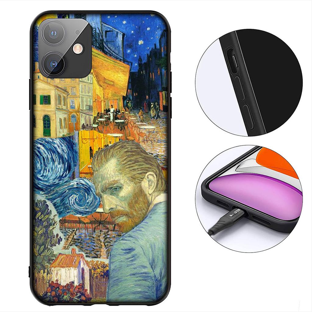 Starry Night Van Sunflower Gogh Painting Phone Case for Xiaomi Redmi Note 13 14 ProPlus Pro Plus 14C A4 13C Pro+ Note14 Cover