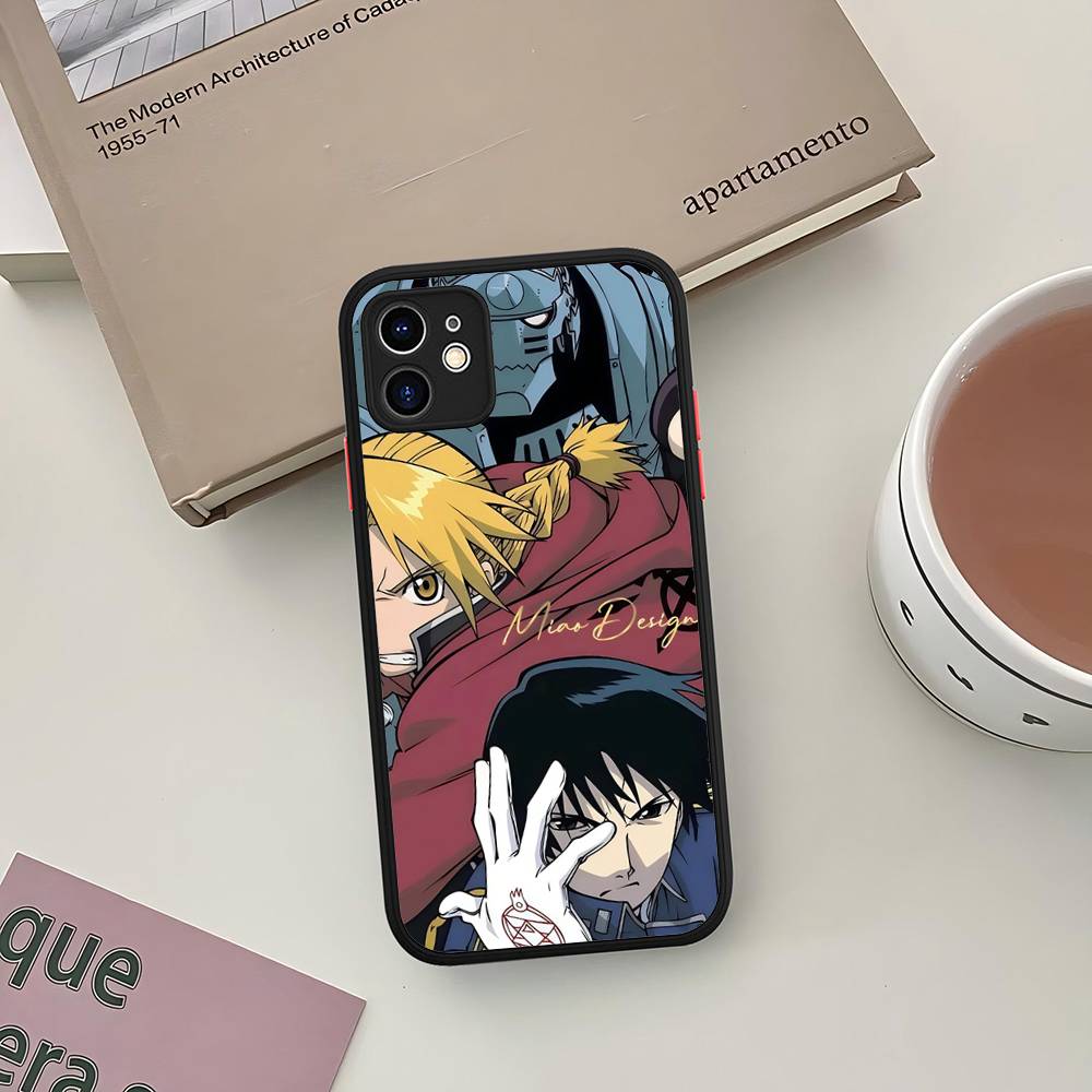 

F-Fullmetal Alchemist Vintage Phone Case For IPhone 16 15 14 13 12 11 Pro Max 7 8 6 6s Plus Matte Cover iphone 15 pro