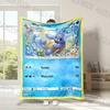 P0kem0n Cards Squirtle Print Blanket for Couches, Soft Cozy Blanket, Lightweight Fuzzy Plush Warm Throws for Winter Fall, Gifts