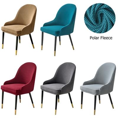 Dining Chair Cover Sloping Kitchen Arm Chair Cover Wing Back Restaurant Curved Chair Covers For Home Party Banquet