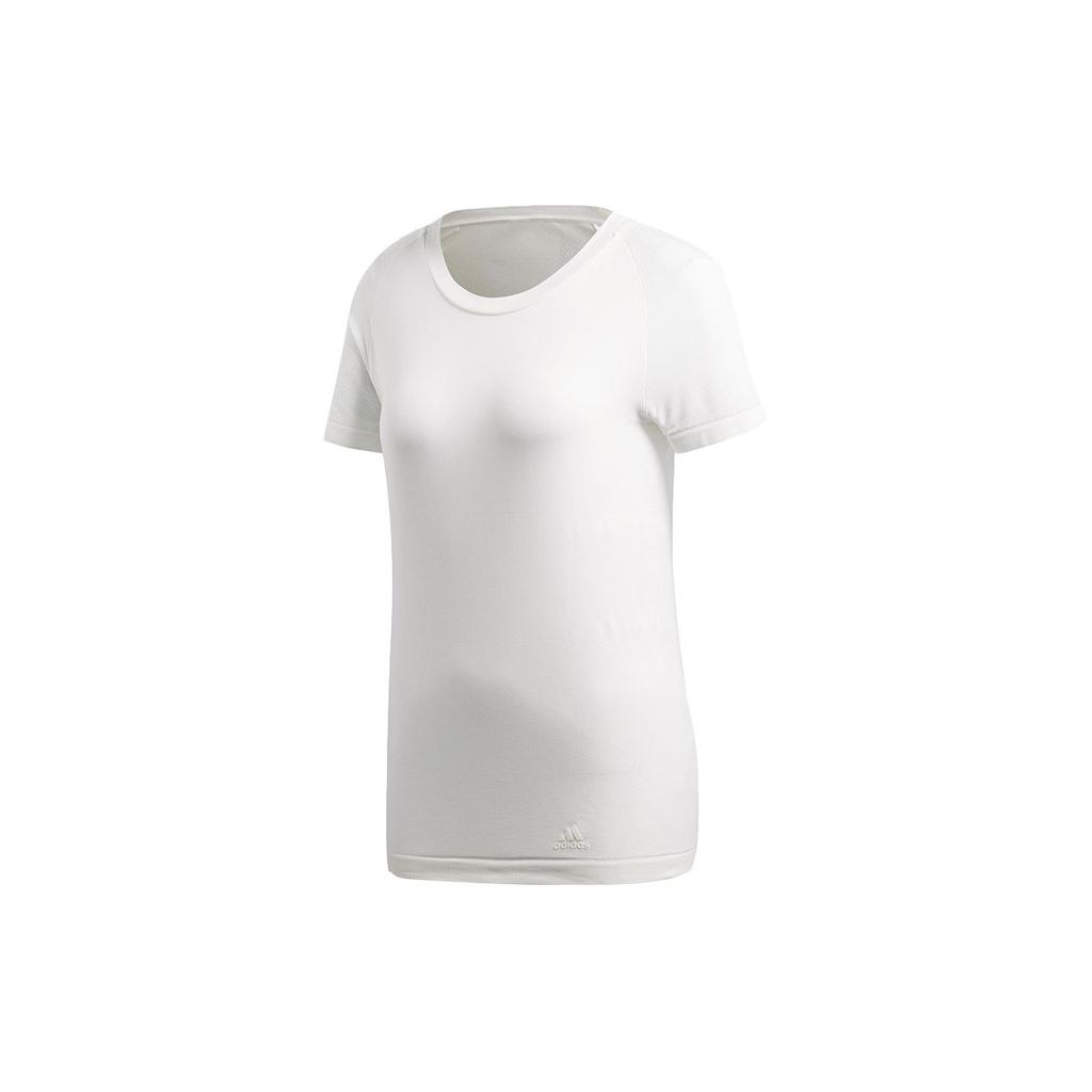 Adidas Cru Tee Pk Casual Sports Round Neck Running Short Sleeve T-Shirt Women Tops White CY5524