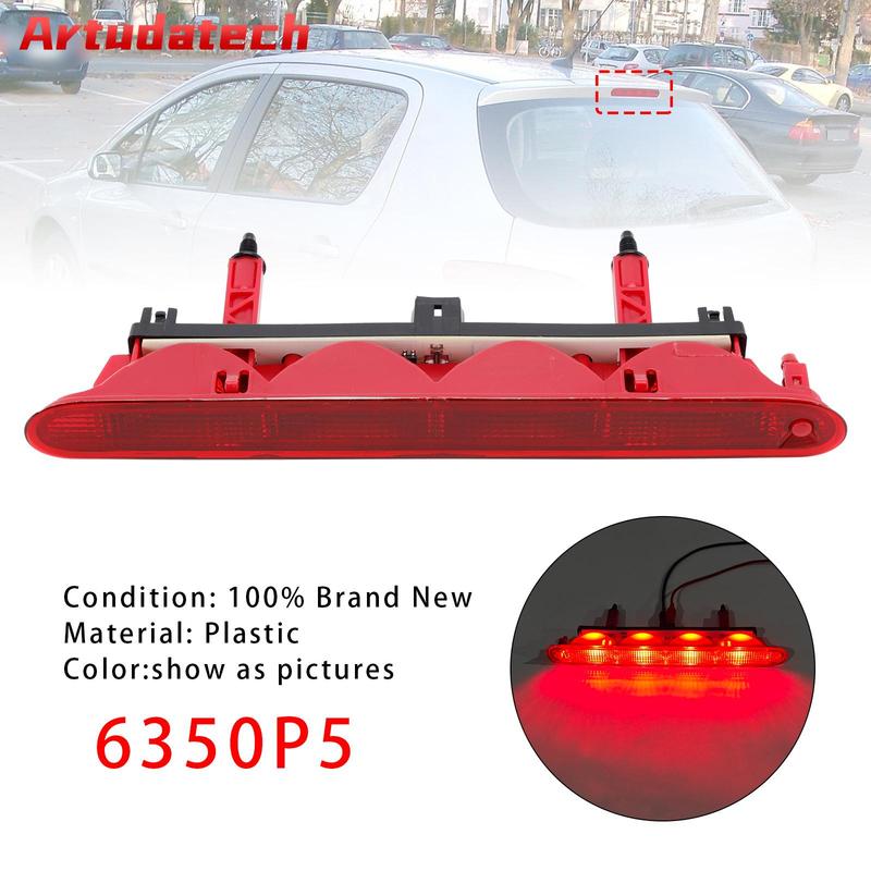 Artudatech Задний дополнительный стоп-сигнал 6350P5 Для Peugeot 307 Hatchback 2000 2001 2002 2003 2004 2005 2006 2007 2008