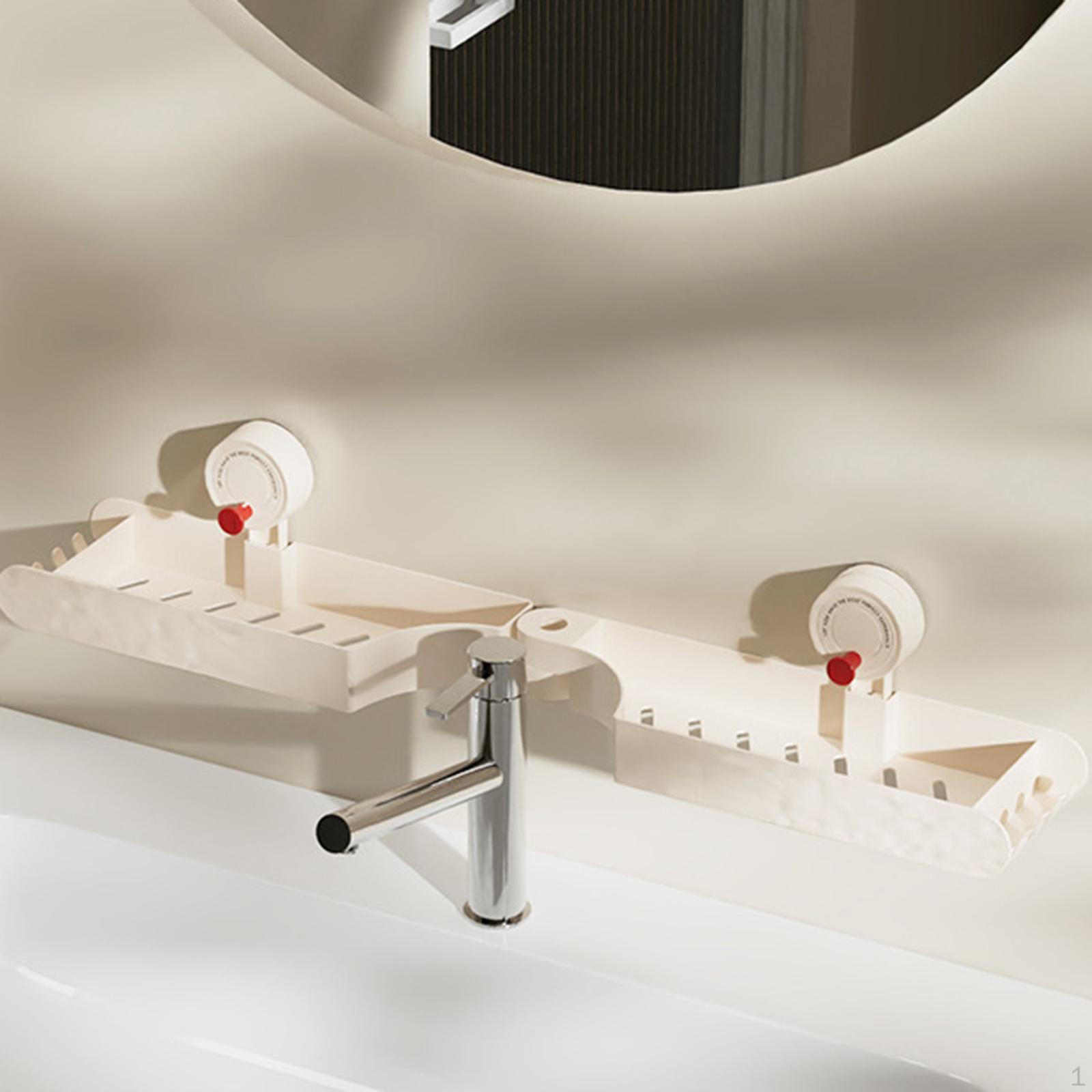 

Bathroom Organizer Shelf Over Faucet, Hollow Drain, No , for Apartment, Living