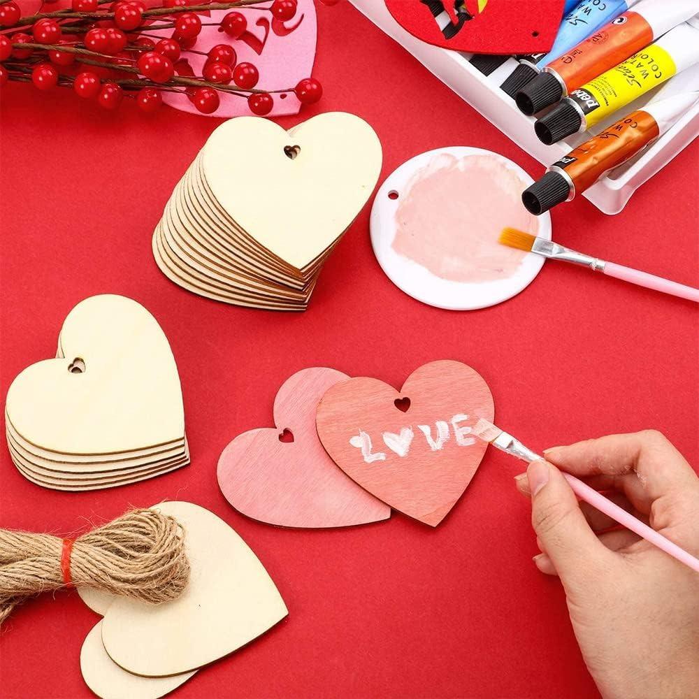 20Pcs Christmas Wooden Baubles Round Wood Slices Wood Disc Hanging Ornaments Baubles for DIY Crafts Christmas Tree Decoration