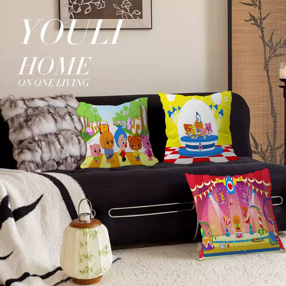 PPlim PPlim Pillow Covers Cartoon Sofa Decorative Home Doublesided Printing Short Plush Cute Cushion Cover