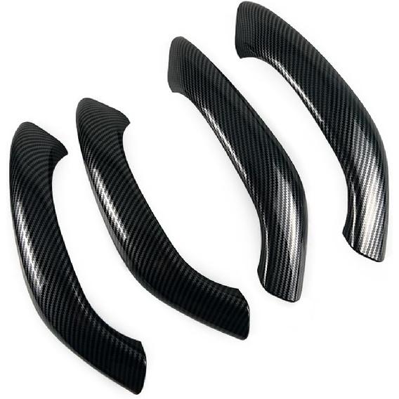 Car Door Handle For BMW X2 F39 X1 E84 F48 2010- Interior Door Handles Replace Cover Car Door Pull Accessories (Carbon Fiber Color)