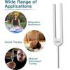 Tuning Fork 528 Hz with Silicone Hammer and Cleaning Cloth Perfect Healing Musical Instrument for Stress Alleviation