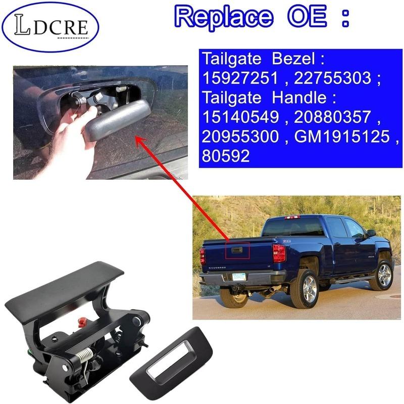 Maniglia del portellone posteriore, fermo e cornice assemblati Adatti per Chevrolet Chevy Avalanche Silverado Sierra 2007-14 OE# 15140549 15927251