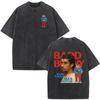Vintage Washed Rapper Bad Bunny Debi Tirar Mas Fotos DTMF T Shirts Men Women Summer Clothing Fashion Hip Hop Tshirts Streetwear