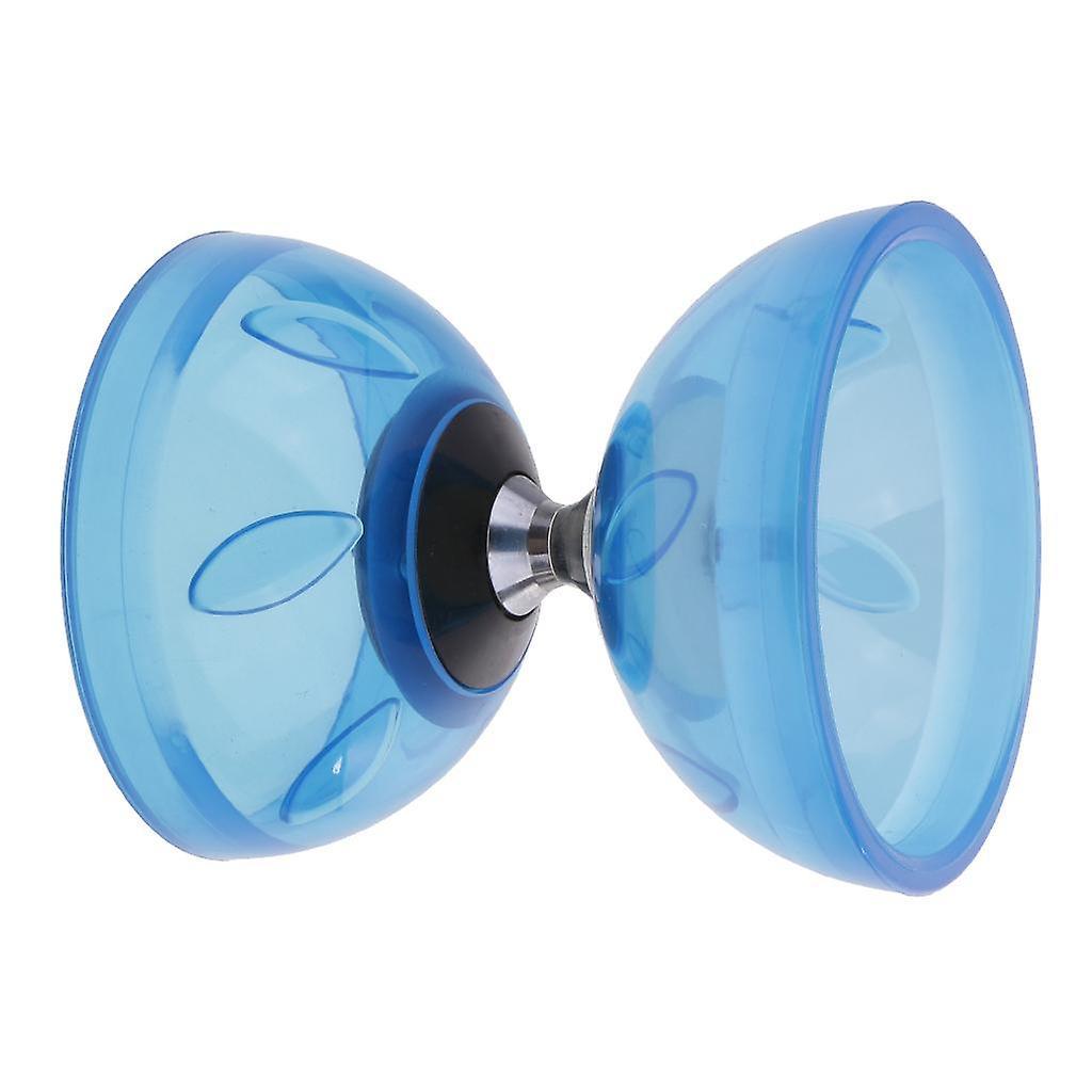 10.5cm Triple Bearing Juggling Diabolo Toys with Sticks & String Set Blue