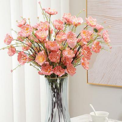 8Pcs Artificial Flowers 60cm Artificial Rhododendron Flowers Foam Flowers Azalea Flowers Fake Flowers for Home Tables Wedding Kitchen Decor
