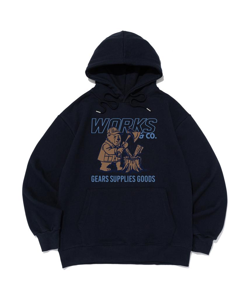 Bears And Woodcutter Hoodie (Navy)