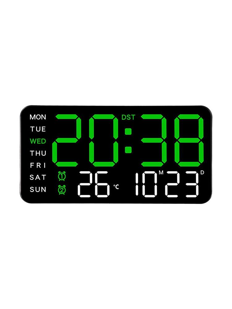 LED Digital Wall Clock Temperature Date Display Clock Day And Week Display