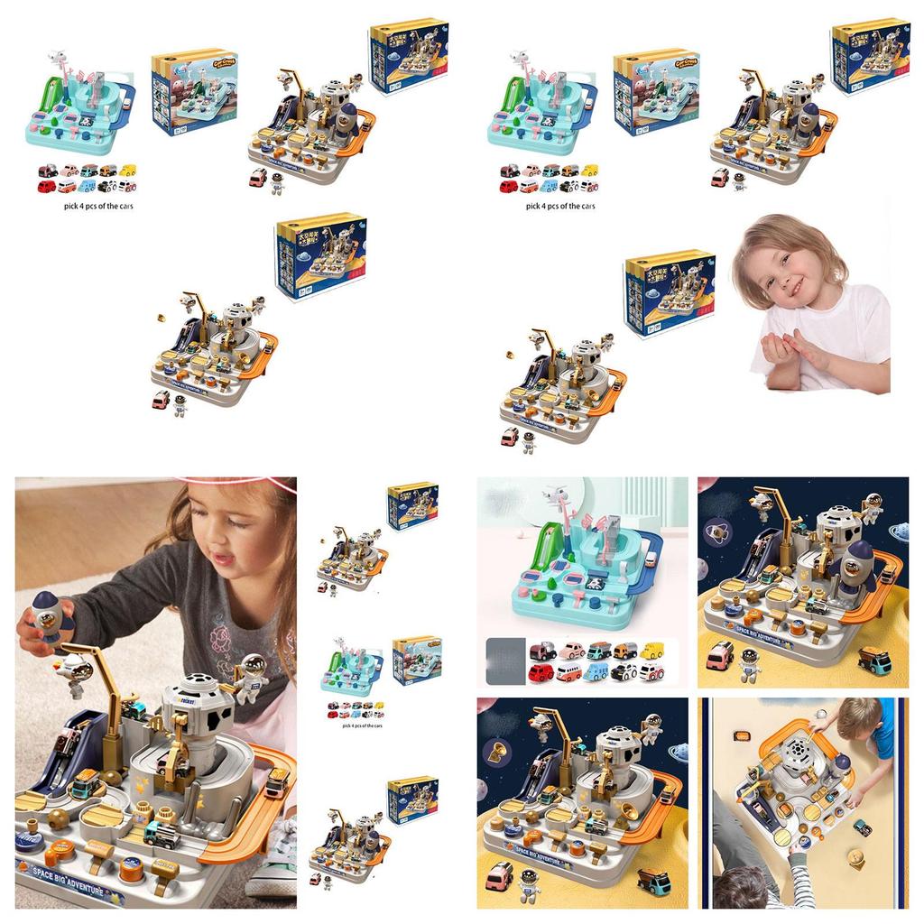 Children's Space-themed Adventure Car Set Educational And Fun Toy For Boys And Girls 4-6)