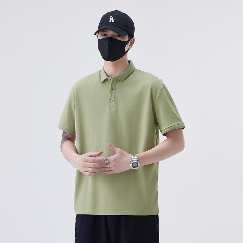 New Summer T-shirt Loose Trendy Lapel Short-sleeved POLO Shirt T-shirt