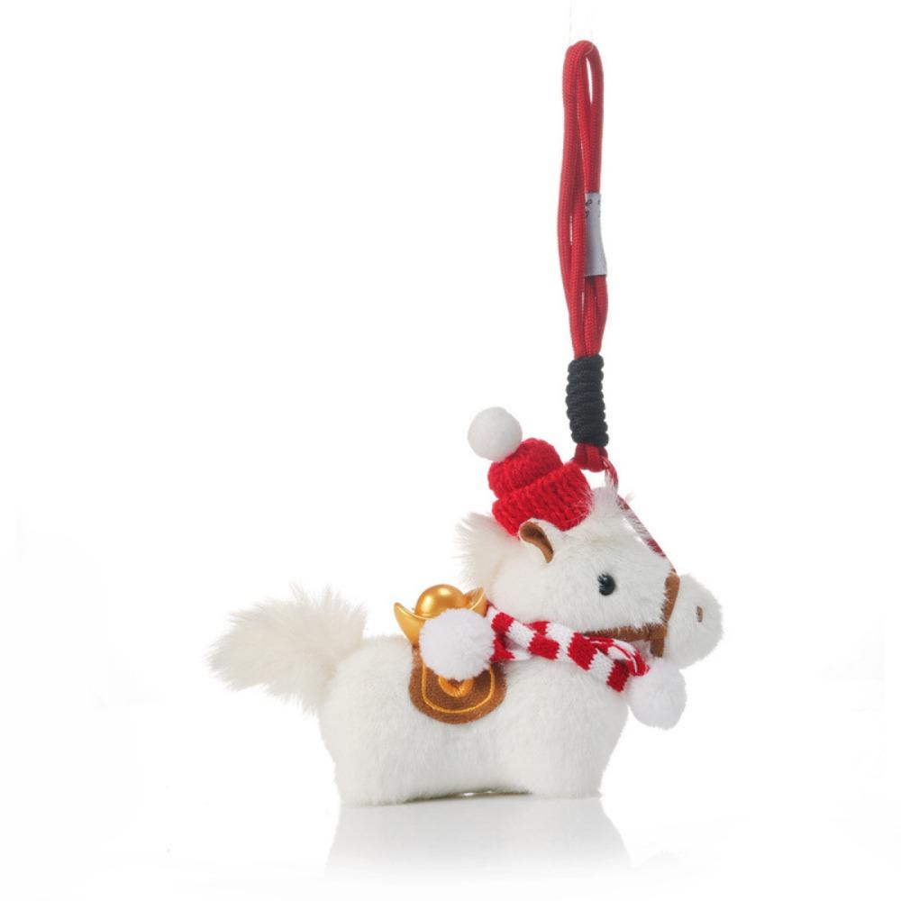 Yuanbao Plush Horse Keychain Mascot Dolls Chinese New Year Gift  Year of Horse