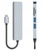 HUB USB-C 3xUSB 3.0 Adapter TF/SD Card Reader Plug and Play