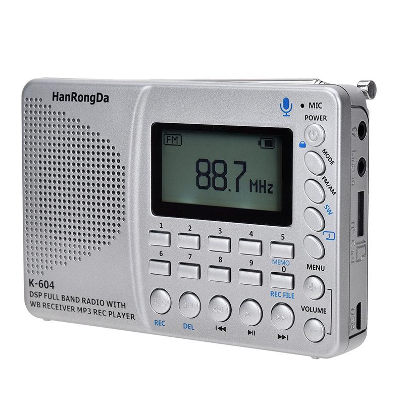 Multi-Function Desktop Weather Band Radio with Card-In Recorder