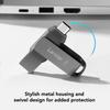 Lexar 128GB OTG Type-C USB Flash Drive 2-IN-1 USB 3.2 Type-C Dual Port U Drives Type-A 32GB 64GB 256GB U Disk Up To 130Mb/s Pen Drive for Phone and PC