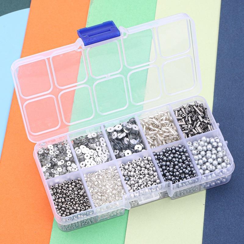 Czech Charm Crystal Glass Beads Sequin Box For Jewelry Making Kits DIY Handmade Bag Shoes Garments Embroidery Sewing Set