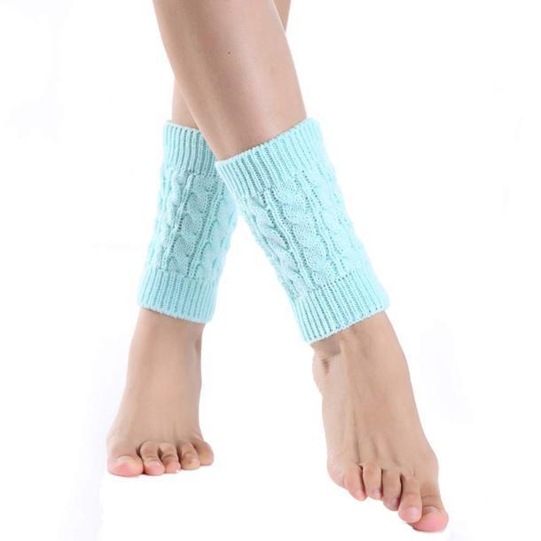  Short Knitting Socks Leg Warmers Boot Cover 