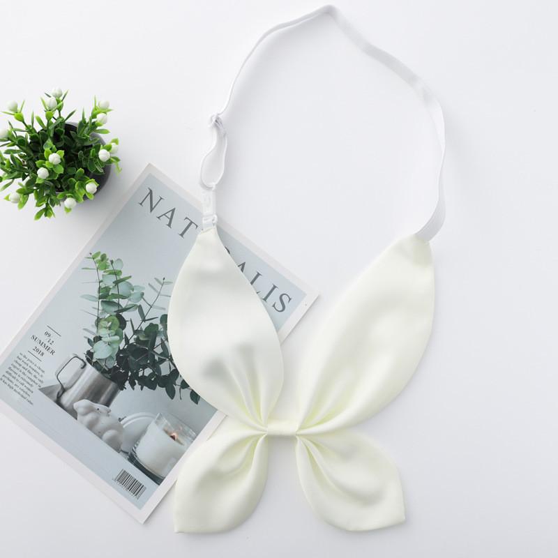 Solid Color Rabbit Ear Shape Butterfly Bow Tie Student Uniform Accessories