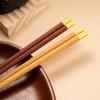 5 Pairs Luxury Natural Wood Chopsticks Reusable Non-slip Wooden Chopsticks Set Multi Color Eco-Friendly Healthy Chinese Chop Sticks