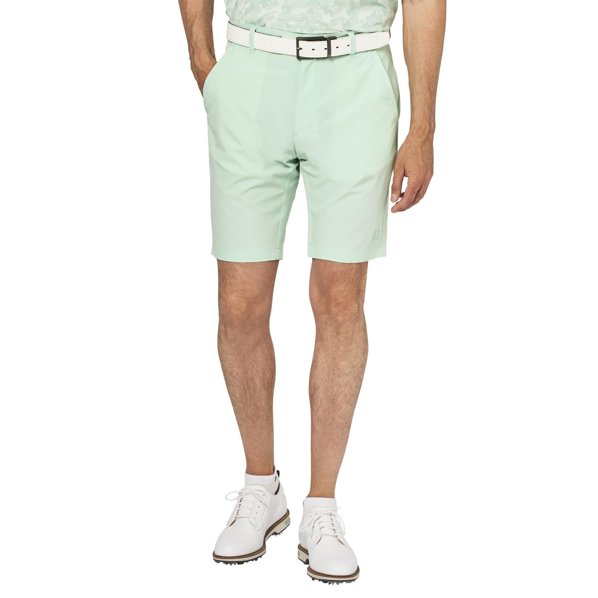 

FootJoy Men s Lightweight Solid Golf Shorts, Pistachio, Size L (FJ-S25-P12, 34624-L)