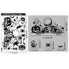 Halloween sticker black horror atmosphere death glass sticker mall window scene arrangement bat static sticker