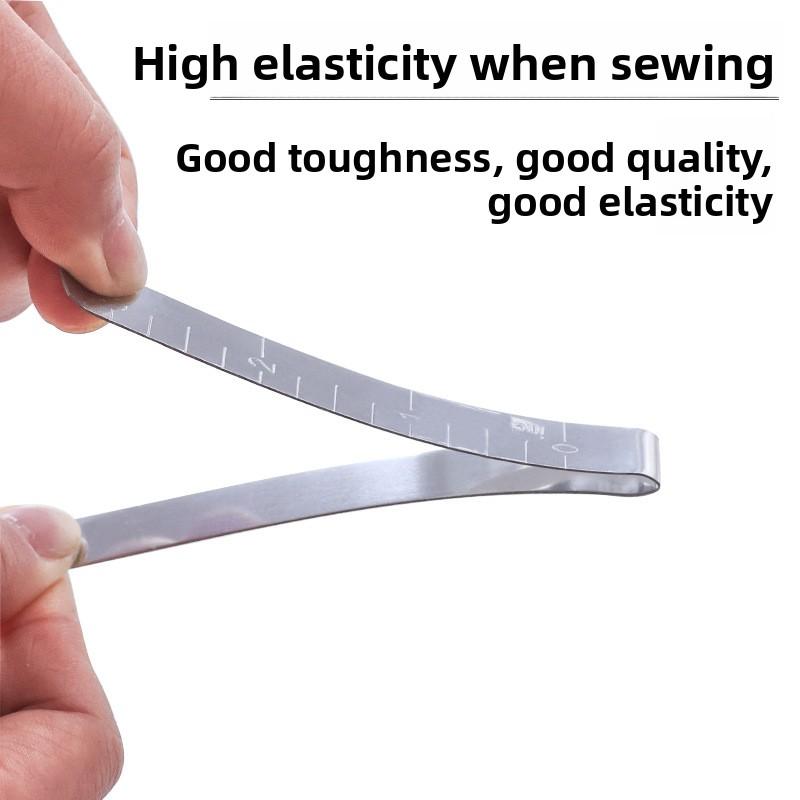 1PCS Metal Sewing Hemming Clip Sewing Clip 3 Inch Measuring Ruler Quilting Clip Fixed Ruler DIY Sewing Clip Fabric Ruler