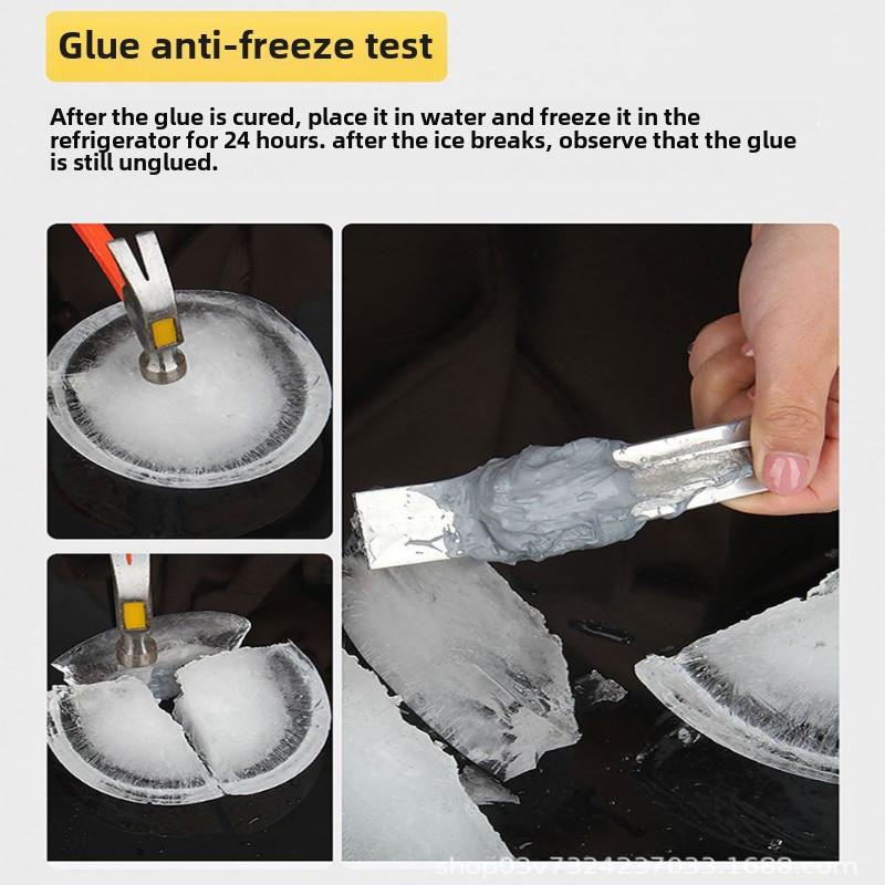 High-Temperature Resistant Metal Repair Glue,AB Super Glue Waterproof,Durable, Outdoor-Ready Adhesive for Grinding, Drilling,Filling