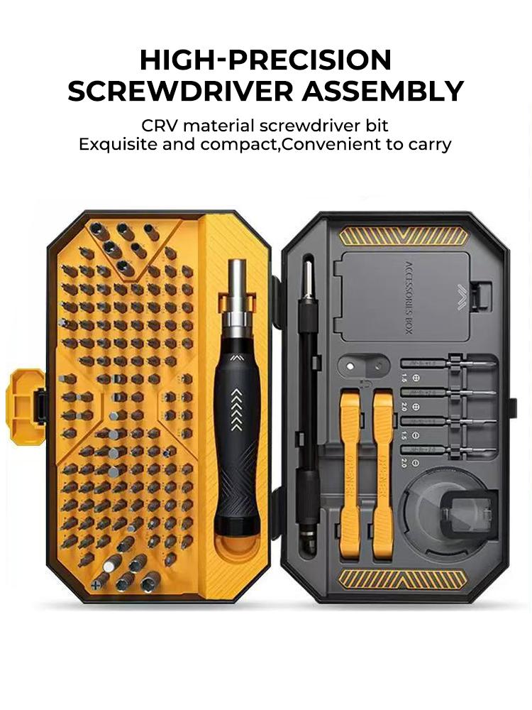 145 In 1 Precision Screwdriver Set Hex Phillips Magnetic CR-V Bits For iPhone PC Professional Repair Hand Tools