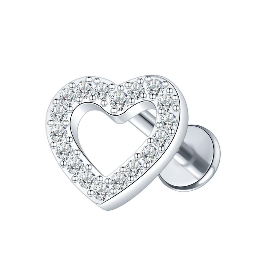 1/5PCS Steel 16G Cluster Marquise CZ Tragus Helix Stud Conch Lobe Rook Cartilage Leaf Flat Back Labret Stud Earrings Jewelry