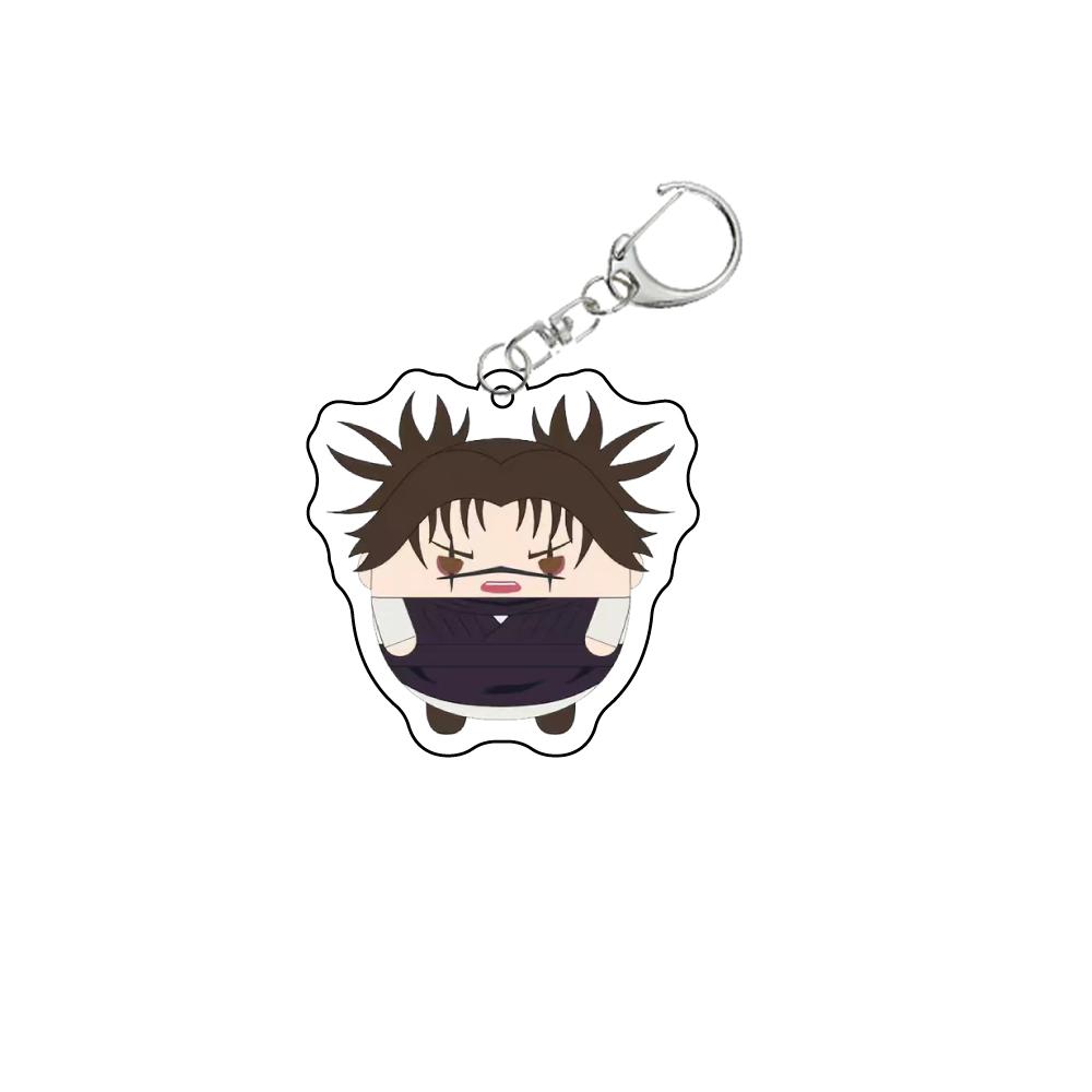 Anime Jujutsu Kaisen Beautiful Keychain Itadori Zenin Naoya Yuji Gojo Satoru Cartoon Acrylic Bag Tag Keyring Pendant Cos Accessory