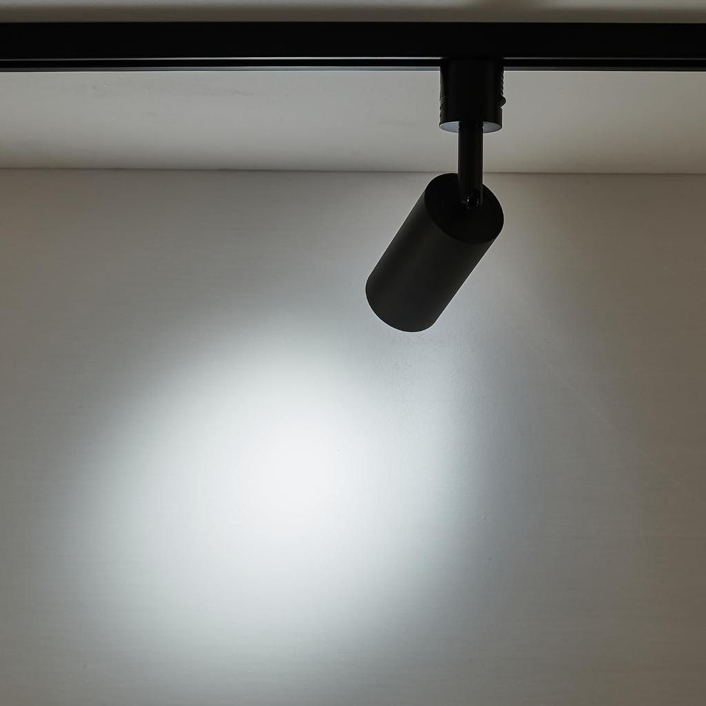 10W Schienenstrahler, Hohe Leistung 1180lm (100W Äquivalent), Integrierter LED-Spot für Stromschienensystem, COB, Farbwiedergabeindex Ra96.5, Einfach