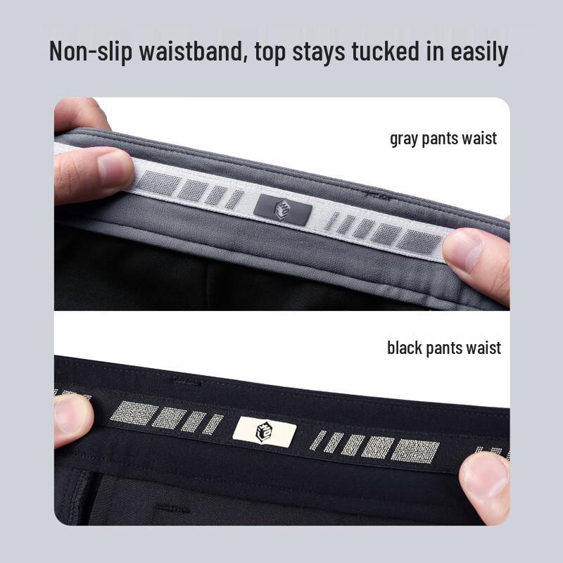 Herren-Hose mit Fleece-Futter, knitterarm, aus australischer Wollmischung, gerades Bein