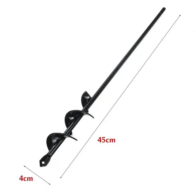 D2 9 To 18 Inch Earth Planter Spiral Auger Drill Bit Post Hole Digger Power Garden Auger Kit Spiral Drill Bit Tool Set for Metal