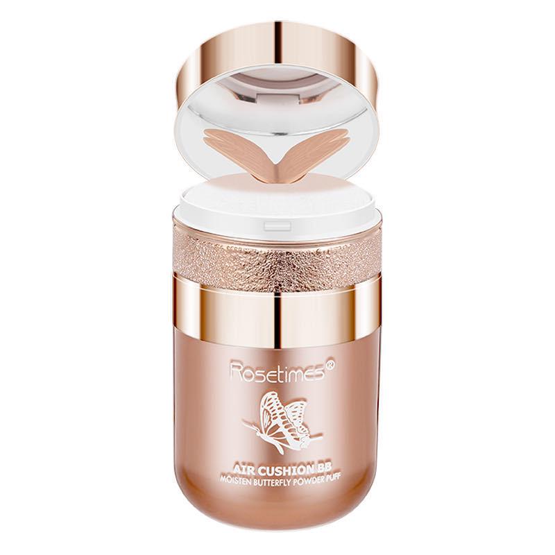 Authentic Butterfly BB Cream: Long-Lasting, Waterproof, Brightening Cushion with Moisturizing Concealer and Foundation