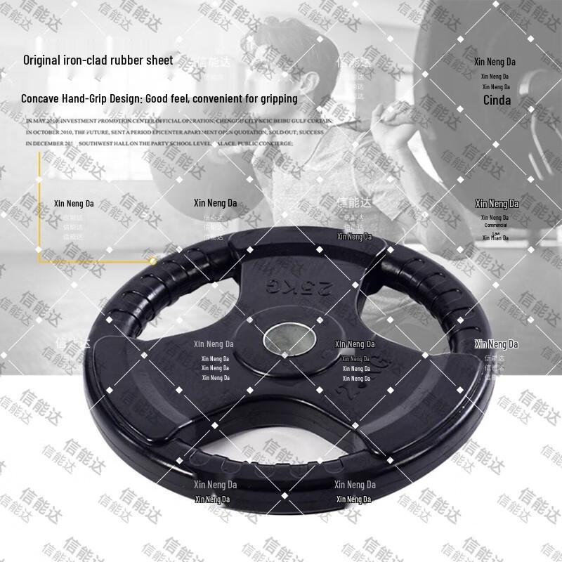 Xinnengda Rubber-Coated Grip Barbell Plate
