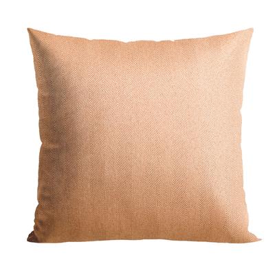 Herringbone Decorative Woven Pillowcase Dark Beige Geometric 40X40 Cm